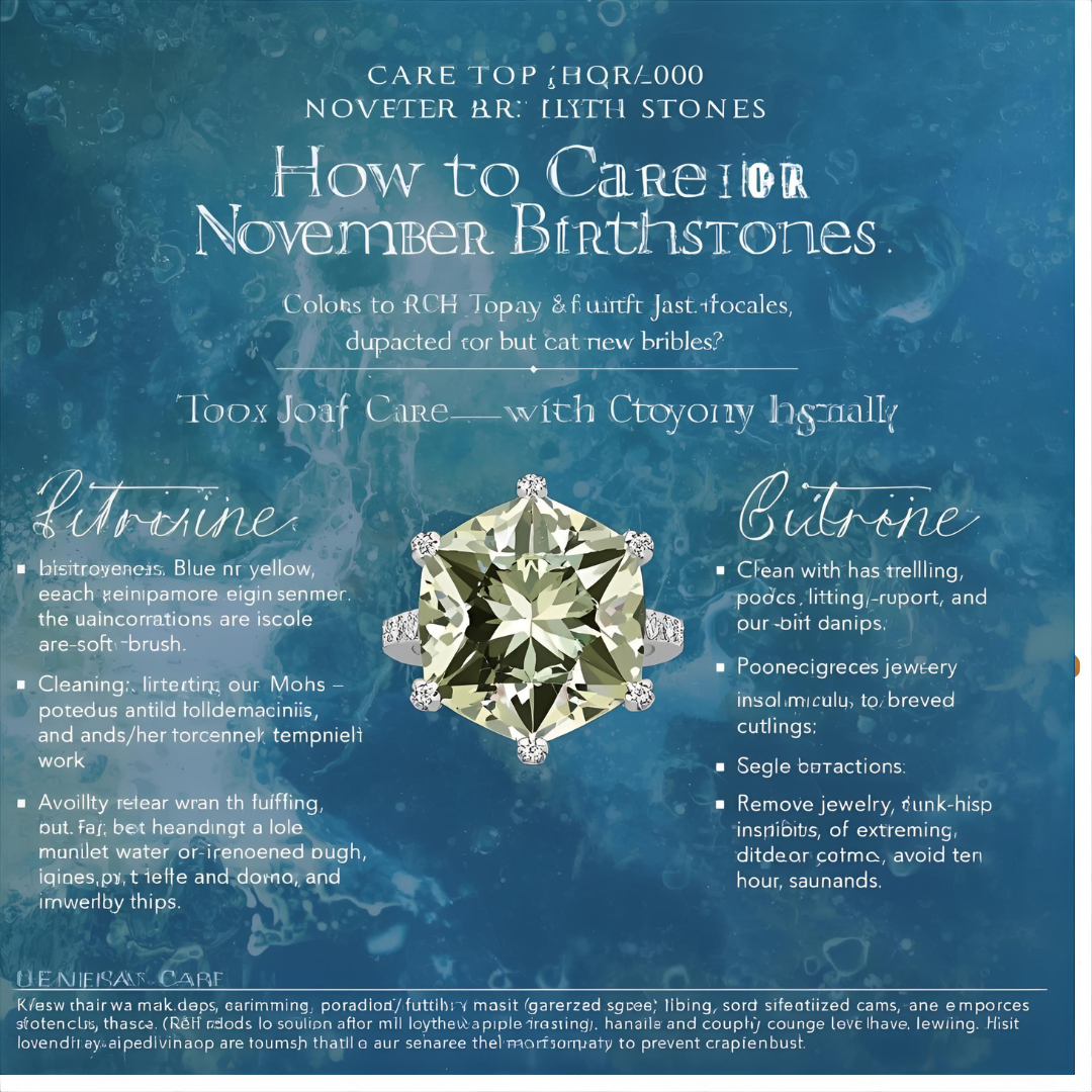 How To Care for November Birthstones As a New One